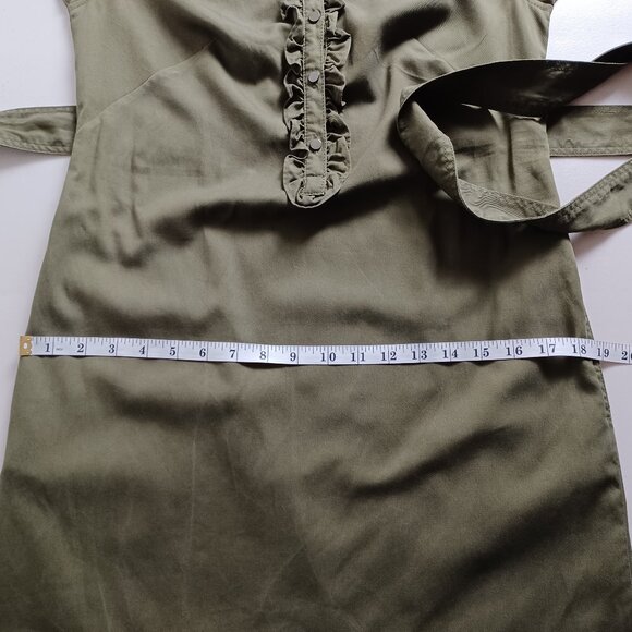 Talbots Ruffle Front Tab Sleeve Mini Dress - Picture 14 of 16